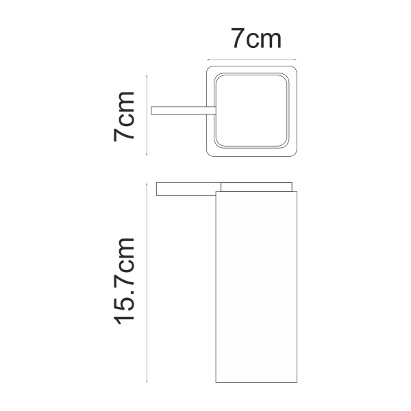 Дозатор для жидкого мыла WasserKRAFT Mosel (K-4599) черный