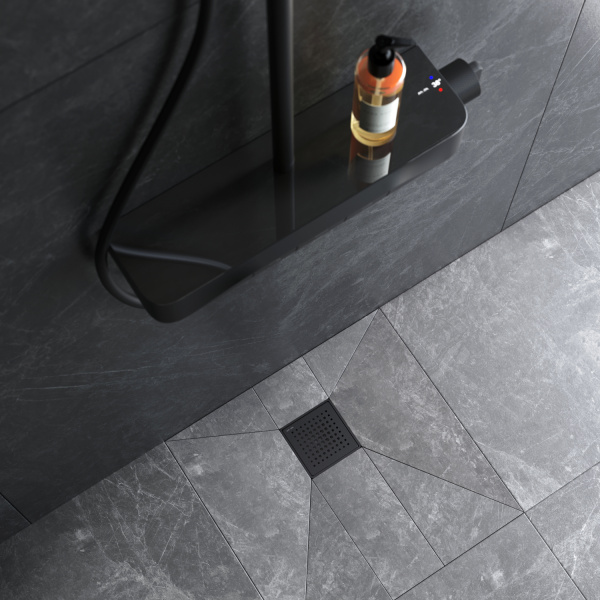 Душевой трап 10x10 см AM.PM MasterFlow (W01BD-P11-010-01BM) черный