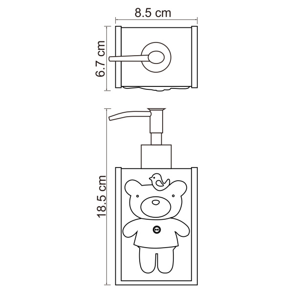Дозатор для жидкого мыла WasserKRAFT Lossa (K-3499)