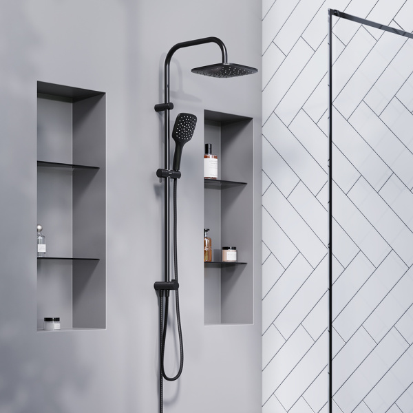 Душевая система DAMIXA Eclipse (931000300) без смесителя, черная