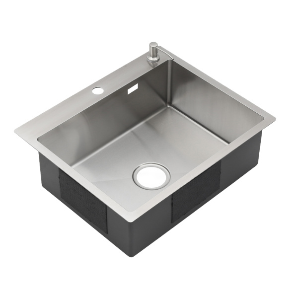 Мойка кухонная врезная 60х50 см MELANA Profline (MLN-R6050HK) с дозатором