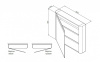 Зеркальный шкаф с подсветкой, 80 см Am.Pm Sensation (M30MCL0801TF), табачный дуб