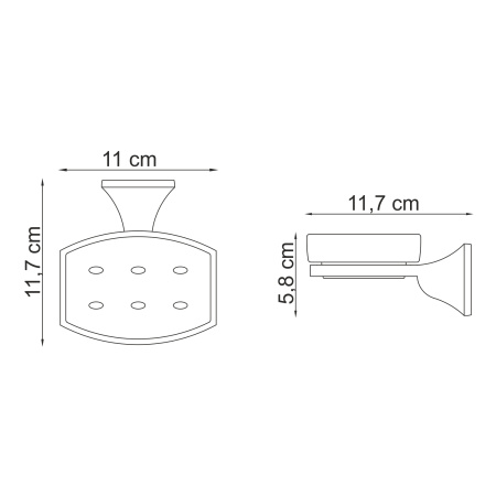 Мыльница WasserKRAFT  Wern (K-2529)