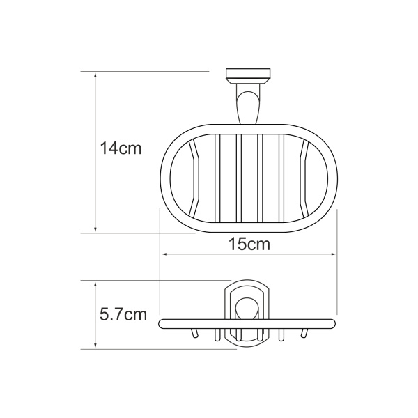 Мыльница решетка WasserKRAFT  Oder (K-3069)
