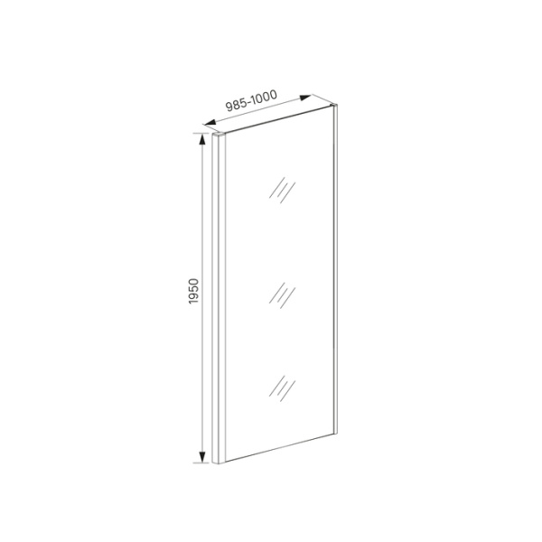 Боковая панель 100х195 IDDIS Zodiac (ZOD6CA0i23)