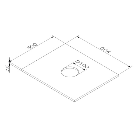 Столешница 60 см Am.Pm Func (M8FST0601WG)