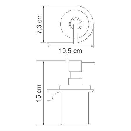 Дозатор для жидкого мыла WasserKRAFT  Kammel (K-8399)