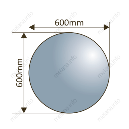 Зеркало с LED-подсветкой MELANA 600 (LED084) круглое, сенсор