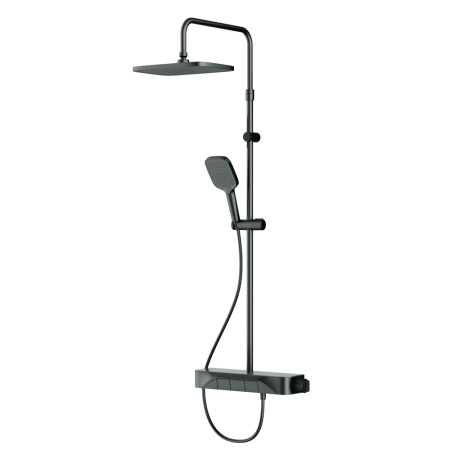 Душевая система для душа Am.Pm Func (F078F222) без излива,  с термостатом, черная