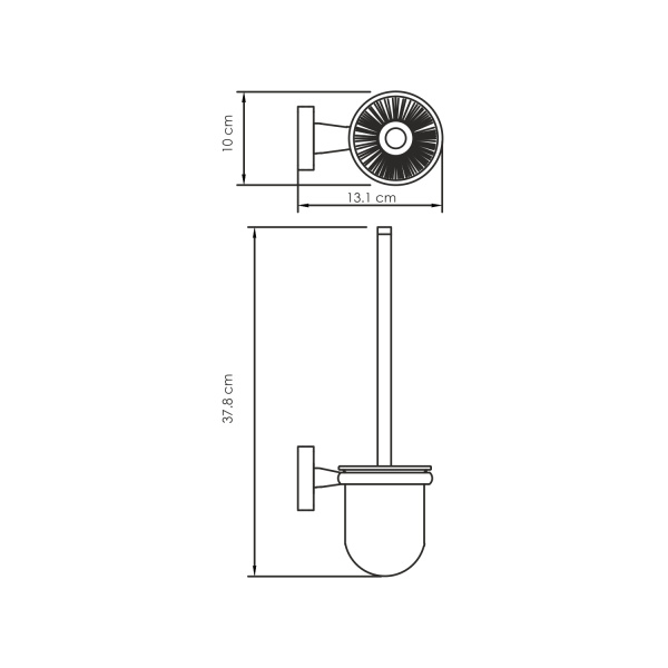 Ершик для унитаза подвесной WasserKRAFT  Lippe (K-6527)