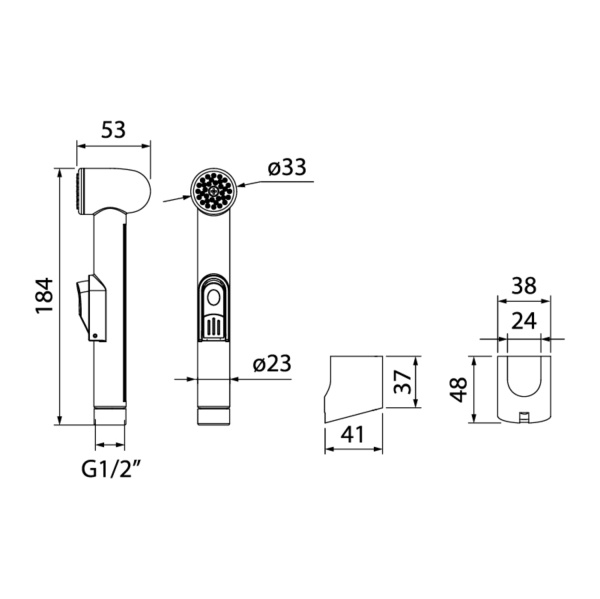 Гигиеническая лейка IDDIS  Bidet Hand Shower (010SB0Gi20) Гигиеническая лейка IDDIS  Bidet Hand Shower (010SB0Gi20)