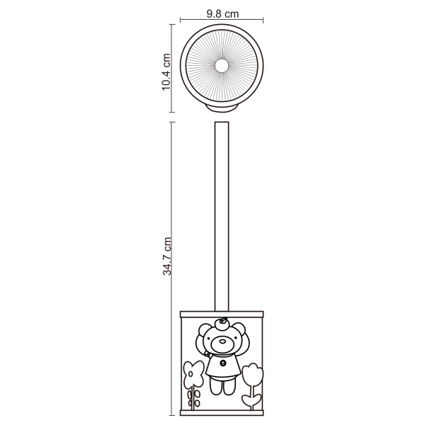 Щетка для унитаза WasserKRAFT Lossa (K-3427) синяя