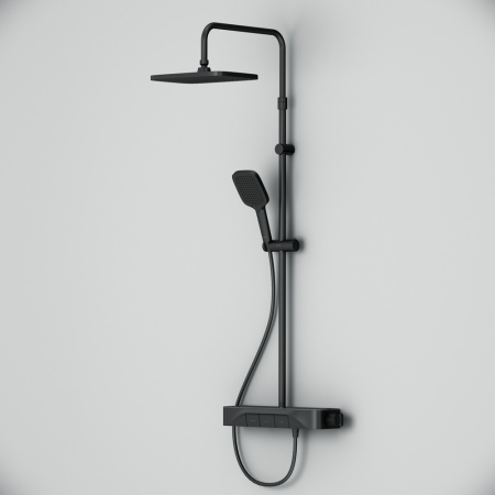 Душевая система для душа Am.Pm Func (F078F222) без излива,  с термостатом, черная