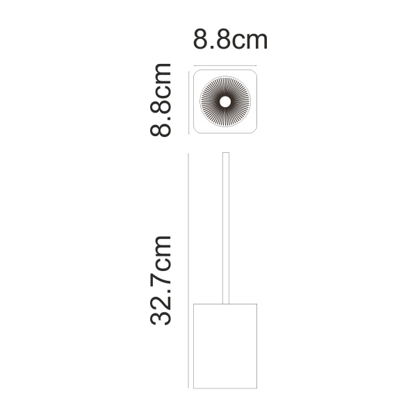 Щетка для унитаза WasserKRAFT Mosel (K-4527) черная