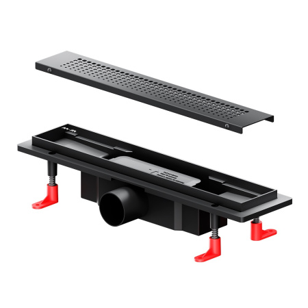 Душевой трап 40 см AM.PM PrimeFlow (W02SC-P11-040-01BM) с решеткой, черный