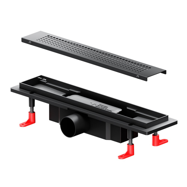 Душевой трап 40 см AM.PM PrimeFlow (W02SC-P11-040-01BM) с решеткой, черный