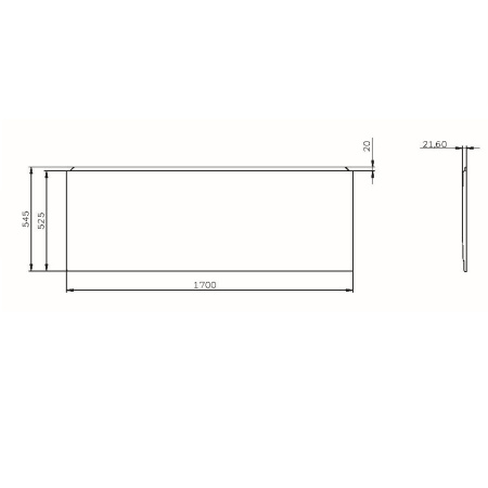 Фронтальная панель для ванны 170х70 см Am.Pm X-Joy (W94A-170-070W-P)