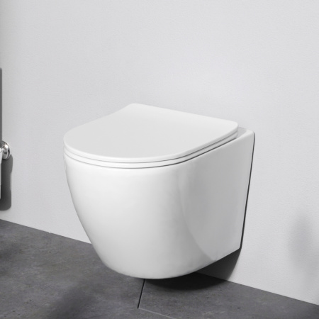 Унитаз подвесной Am.Pm Like AquaSpin (C801900SC ) ,безободковый, с сиденьем микролифт