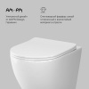 Унитаз подвесной Am.Pm Like AquaSpin (C801900SC ) ,безободковый, с сиденьем микролифт