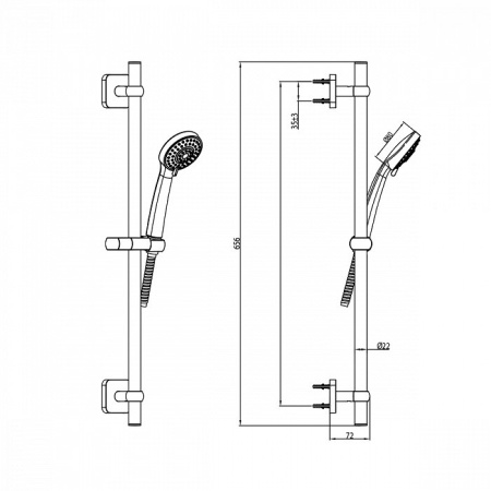 Душевой гарнитур IDDIS Bild (BIL3F65i16)