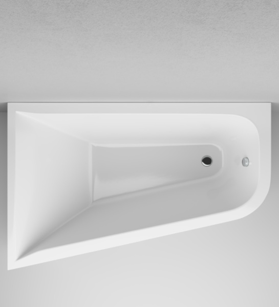 Ванна акриловая ассиметричная, 160x100 Am.Pm Spirit (W72A-160L100W-A2), левосторонняя