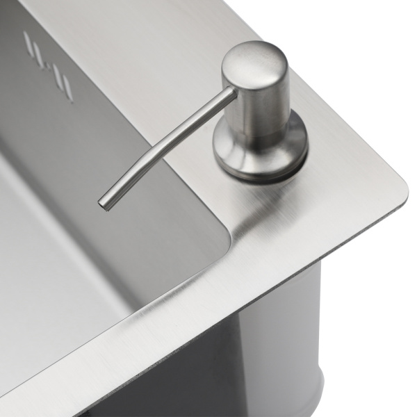 Мойка кухонная врезная 60х50 см MELANA Profline (MLN-R6050H) с дозатором