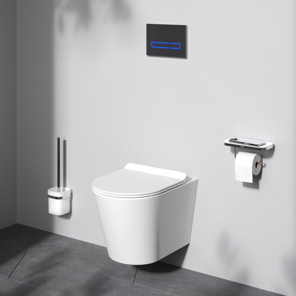 Подвесной безободковый унитаз Am.Pm Sunny (C85C1701SC) с сиденьем микролифт