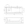 Ванна акриловая 150x70 Am.Pm Gem (W90A-150-070B-A) черная