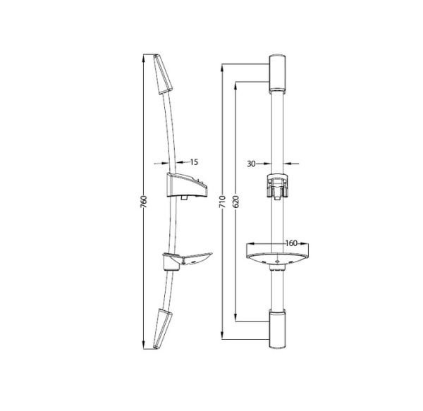 Штанга для душа IDDIS (A30311)