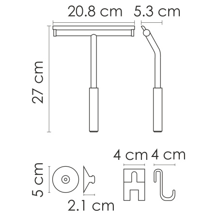 Скребок для душевой кабины WasserKRAFT (K-211)