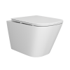 Подвесной безободковый унитаз ABELSBERG Object Ceramic (OBC80901WH) TornadoFlush и ультратонким сиденьем OneClick
