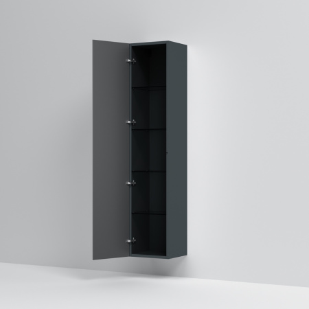 Пенал подвесной 35 см Am.Pm Spirit 2.0 (M70ACHML0356GM), левый, графит