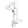 Душевая система для ванны Am.Pm Func (F078F500) с термостатом