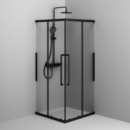 Душевое ограждение 90х90 см AM.PM Func (W84G-403-9090-BТ) черное