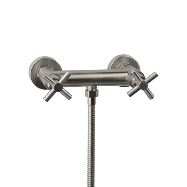Смеситель для душа AQUEDUC (345715) без излива, с  ручной лейкой, сталь