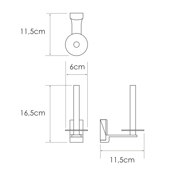 Держатель туалетной бумаги WasserKRAFT  Leine (K-5097)