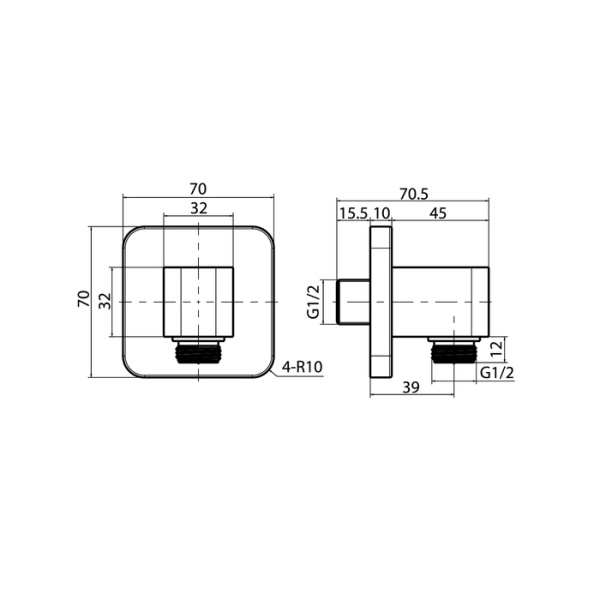 Выход для шланга без держателя IDDIS Slide (SLIBL00i62), черный Выход для шланга без держателя IDDIS Slide (SLIBL00i62), черный