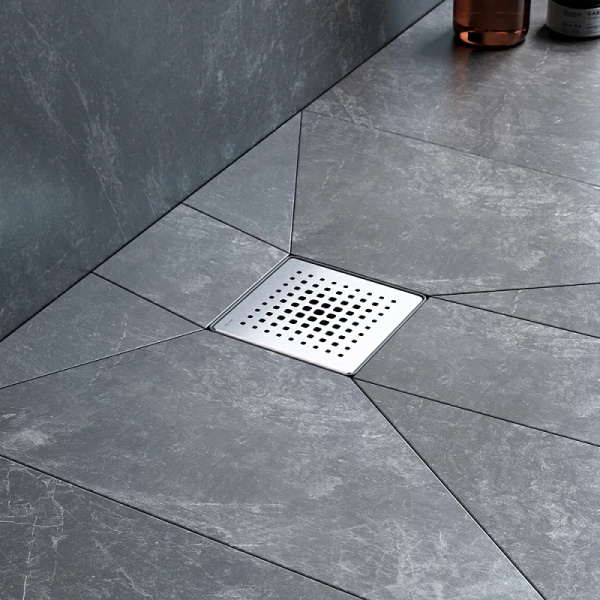 Душевой трап 10x10 см AM.PM PrimeFlow (W02BD-P11-010-01SB) сталь матовая