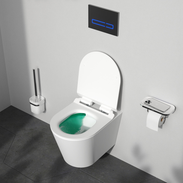 Подвесной безободковый унитаз Am.Pm Sunny (C85C1701SC) с сиденьем микролифт