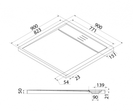 Душевой поддон IDDIS Bild (BIL5WS9i22)