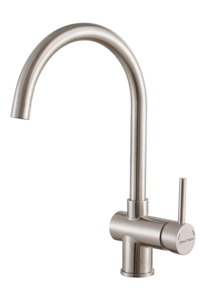 Смеситель для кухни PAULMARK BEND (Be212066-BS), брашированная сталь