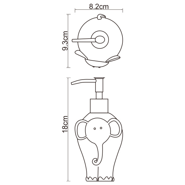 Дозатор для жидкого мыла WasserKRAFT Lippe (K-8199) голубой