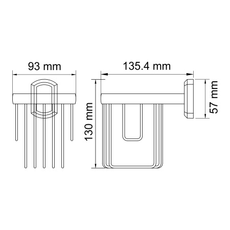 Держатель освежителя WasserKRAFT  Oder (K-3045)