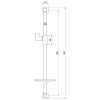 Душевая штанга LEMARK LM8069C с мыльницей Душевая штанга LEMARK LM8069C с мыльницей