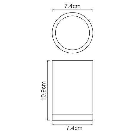 Стакан для зубных щеток WasserKRAFT Lopau (K-3328) серый