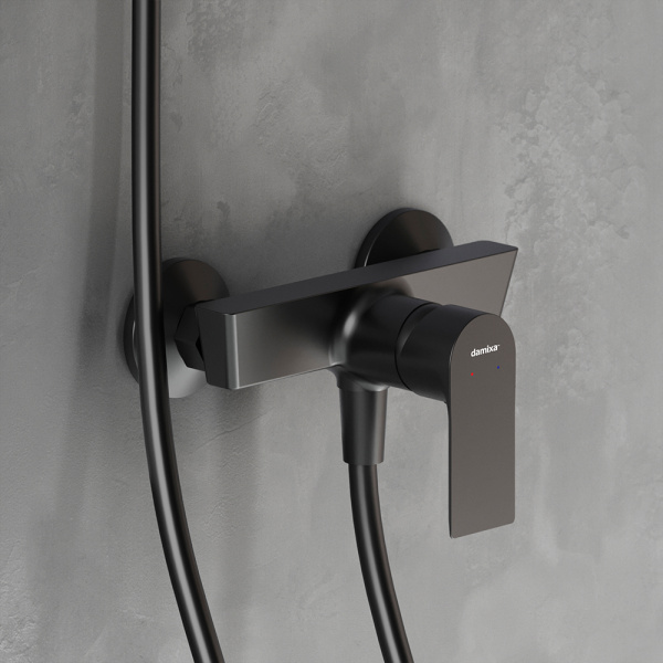 Смеситель для душа DAMIXA Apollo (472000300) без излива, черный
