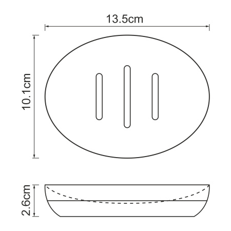 Мыльница WasserKRAFT Vils (K-6129) черная