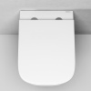 Подвесной безободковый унитаз ABELSBERG Object Ceramic (OBC80901WH) TornadoFlush и ультратонким сиденьем OneClick