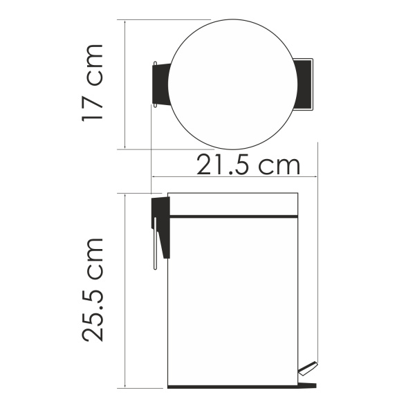 Ведро 3 литров WasserKRAFT (K-633)