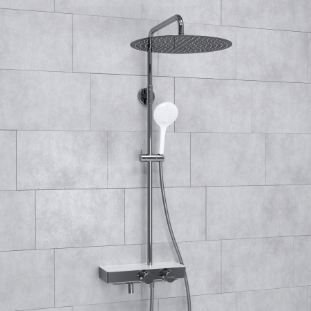 Душевая система для ванны WasserKRAFT (A113.117.155.CH Thermo) с термостатом